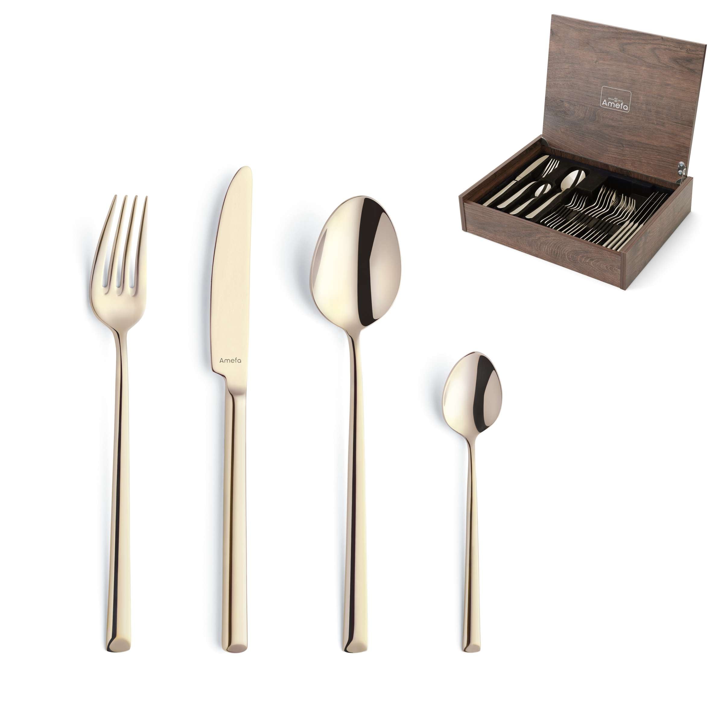 METROPOLE Besteckset 24-teilig PVD champagner