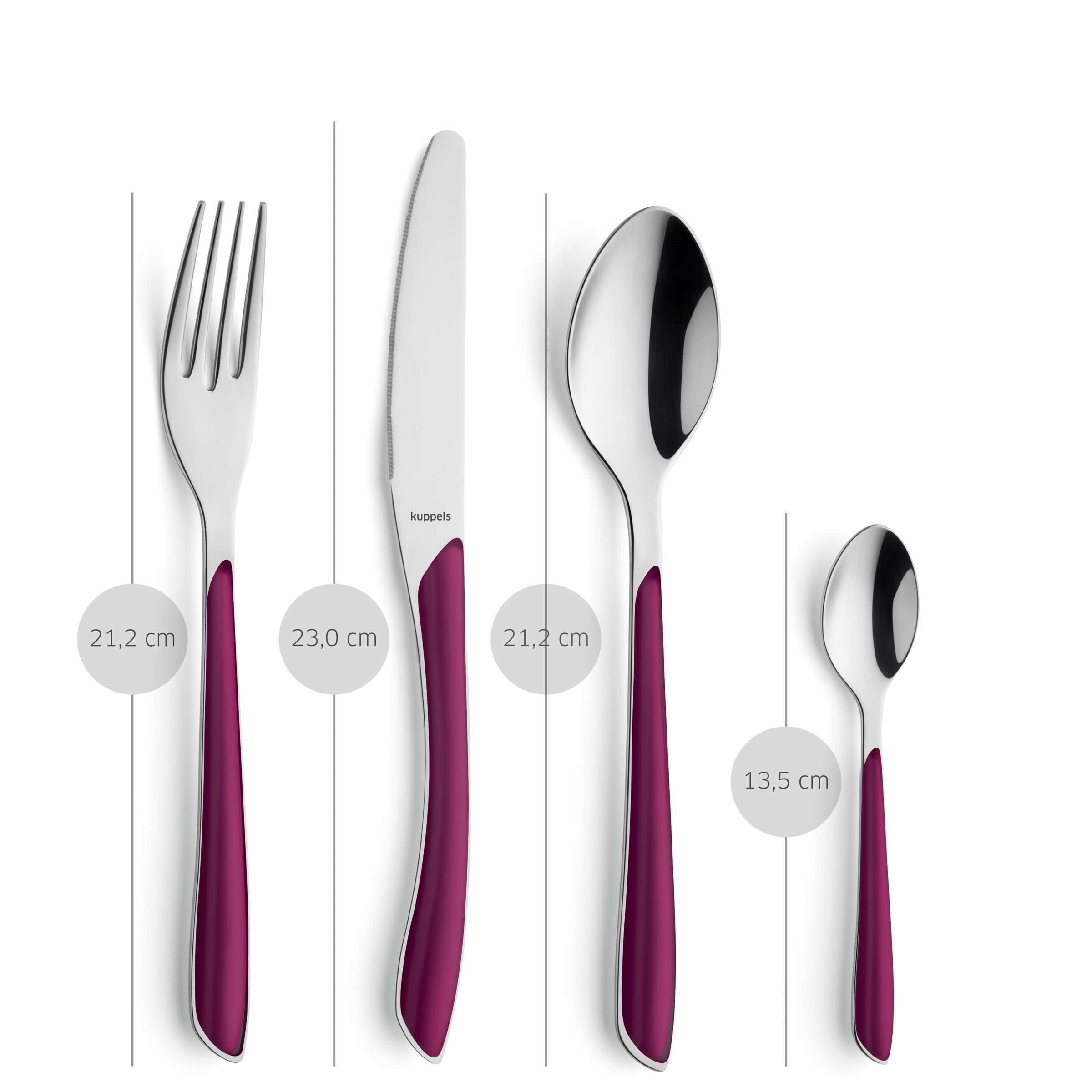 PRISMA Besteckset 24-teilig wildberry