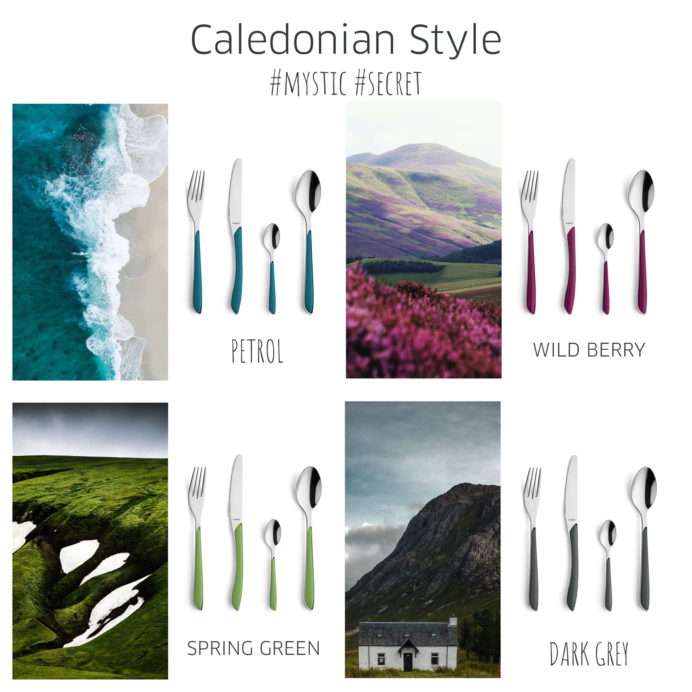 PRISMA Menügabel petrol