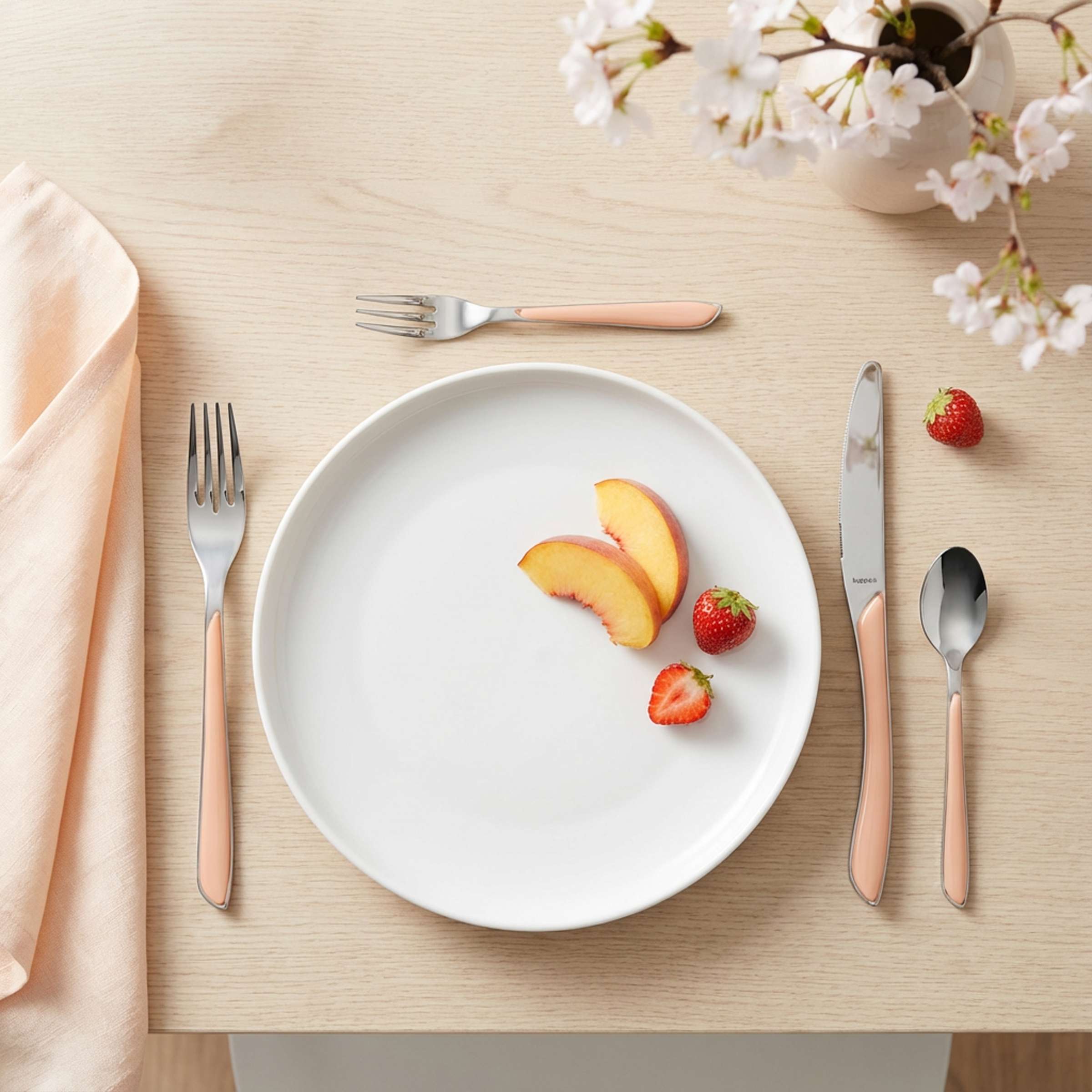 PRISMA Besteckset 24-teilig apricot