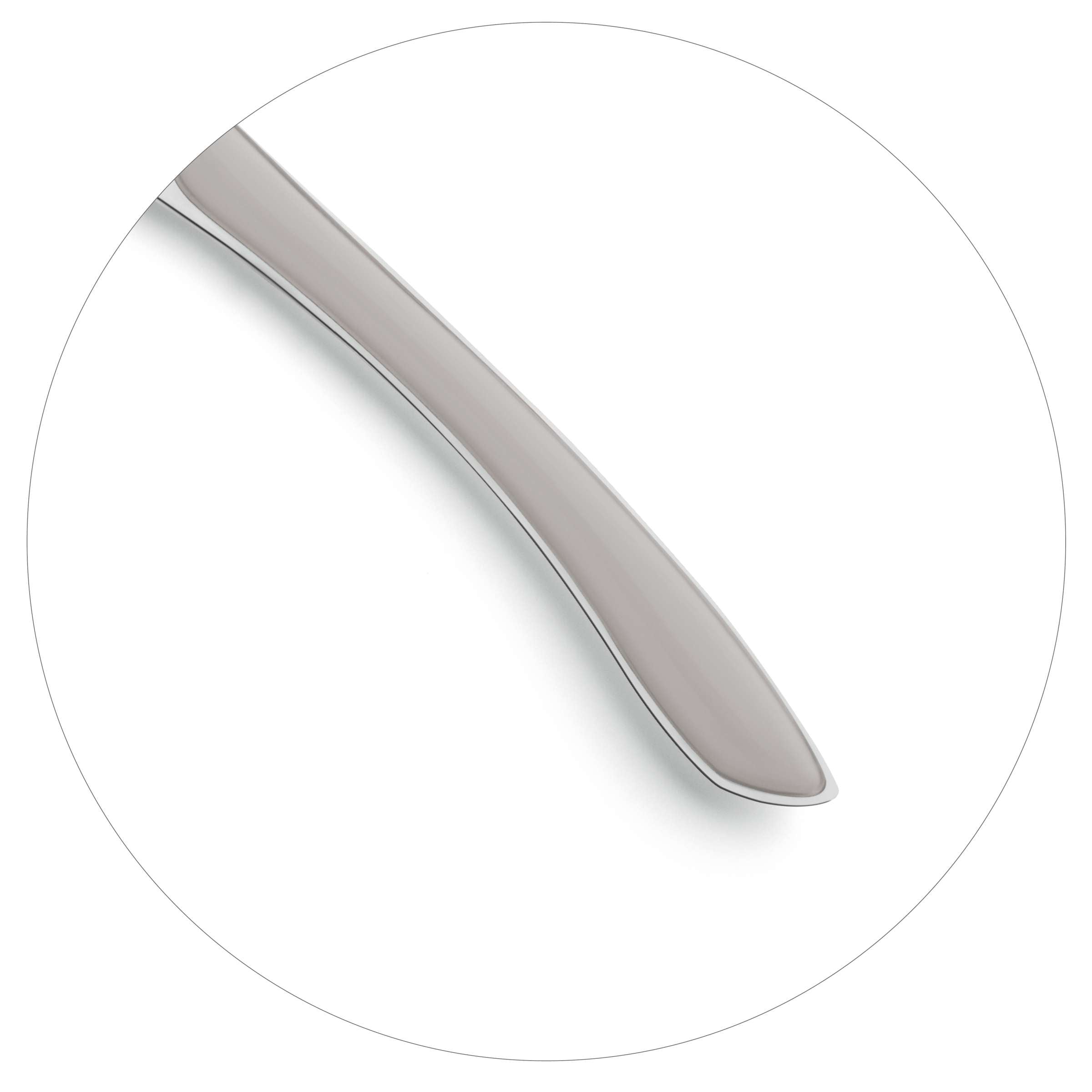 PRISMA Kuchengabel hellgrau