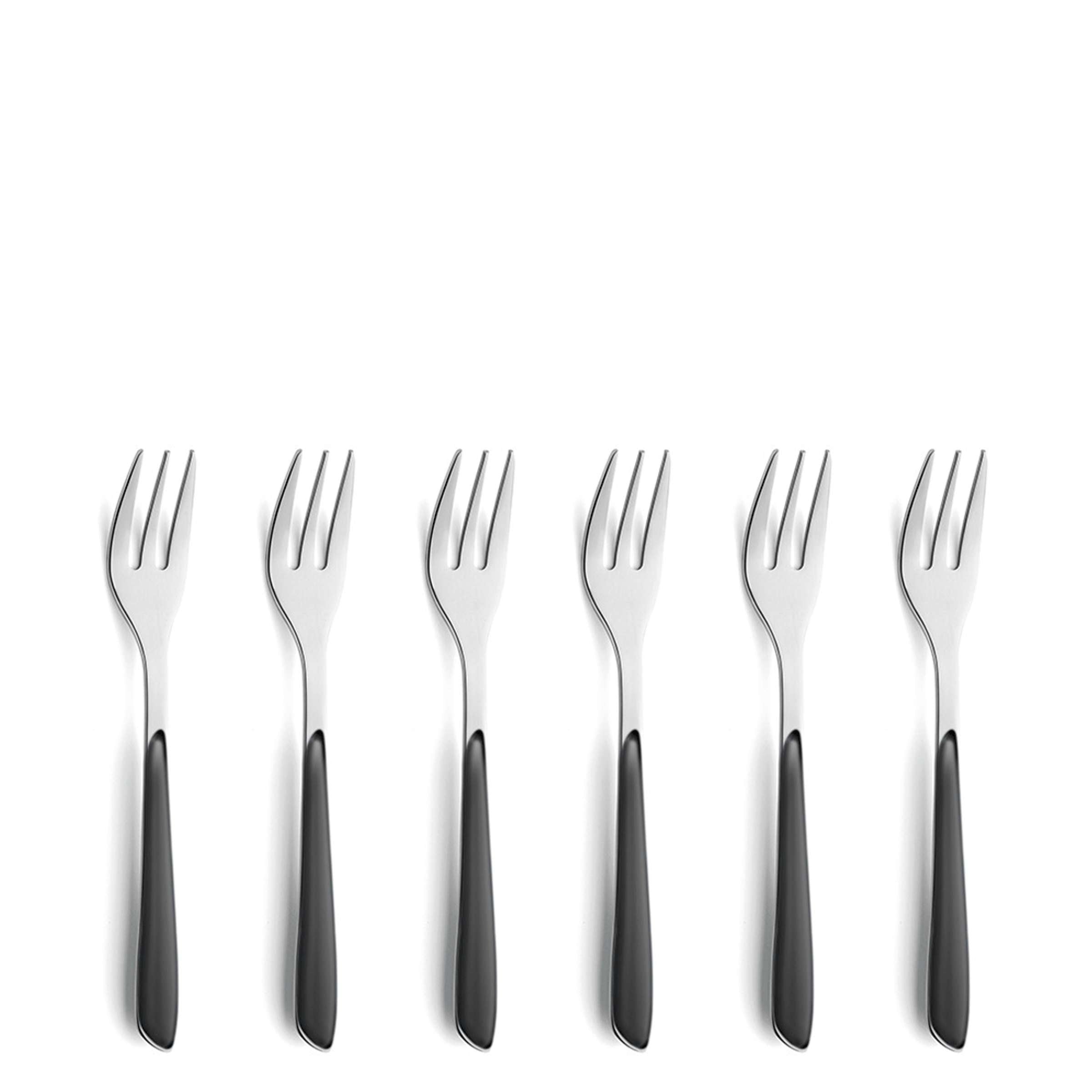 PRISMA Kuchengabel Set 6-teilig schiefergrau