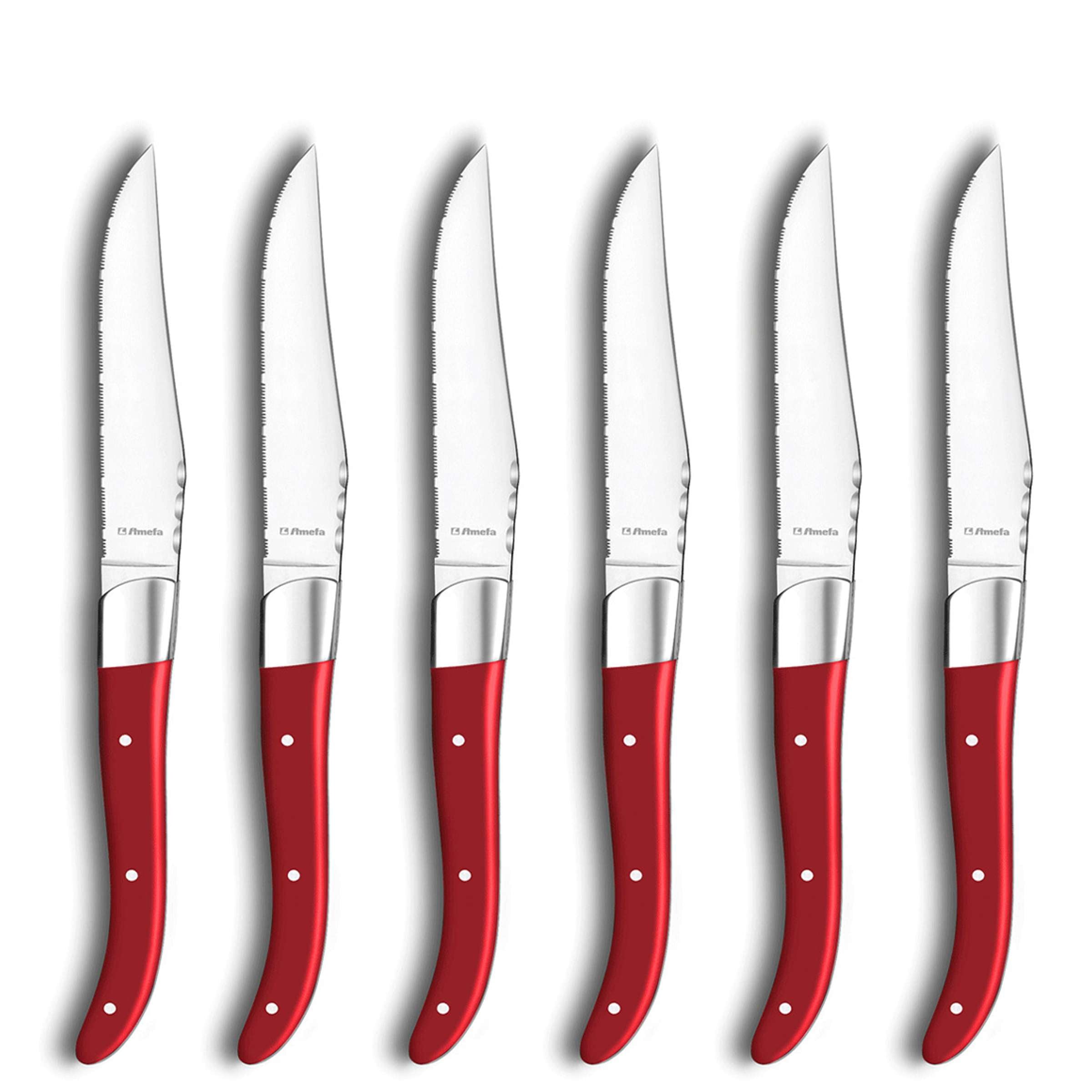 ROYAL STEAK Steakmesser Set 6-teilig rot