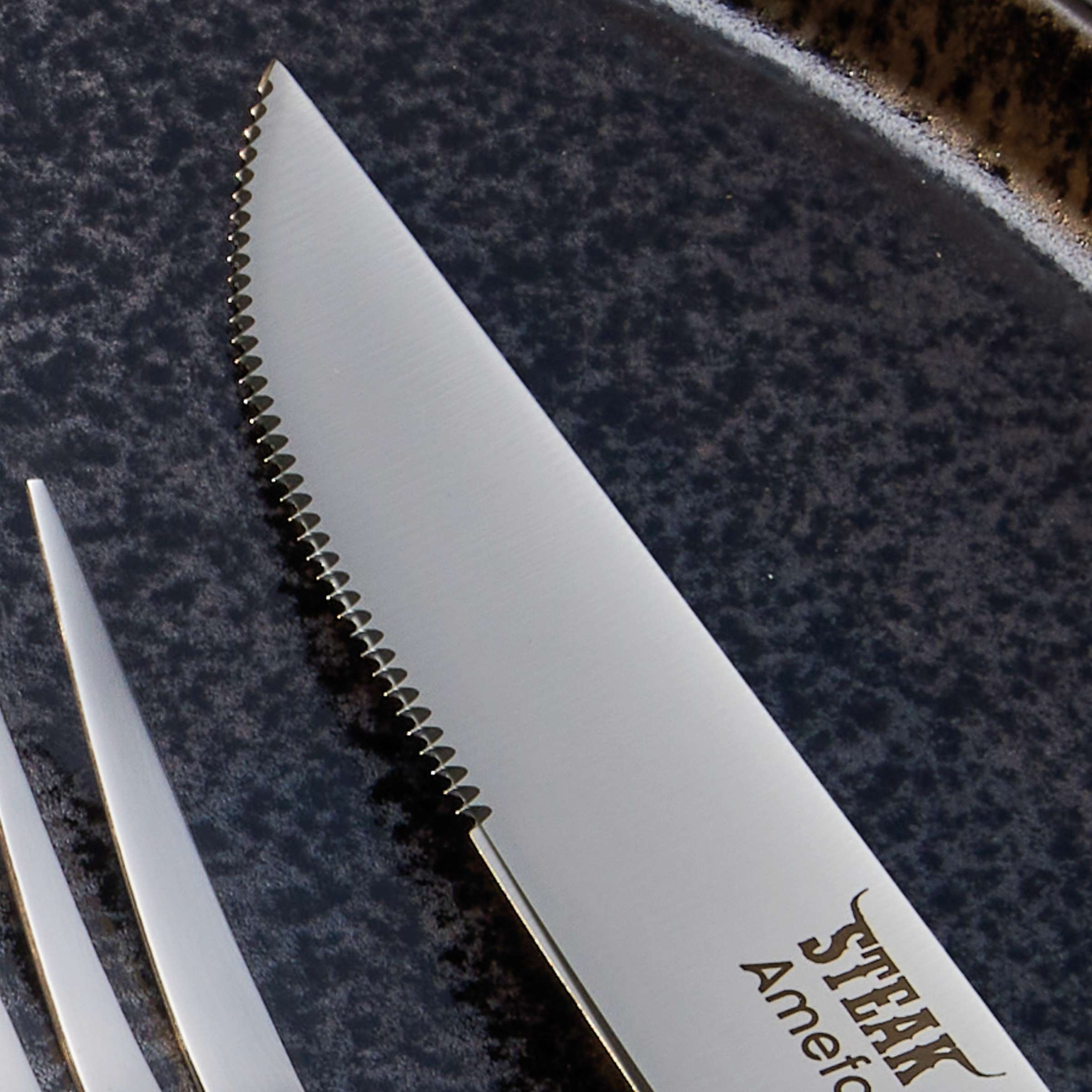 PORTERHOUSE Steakbesteck Set 4-teilig holz