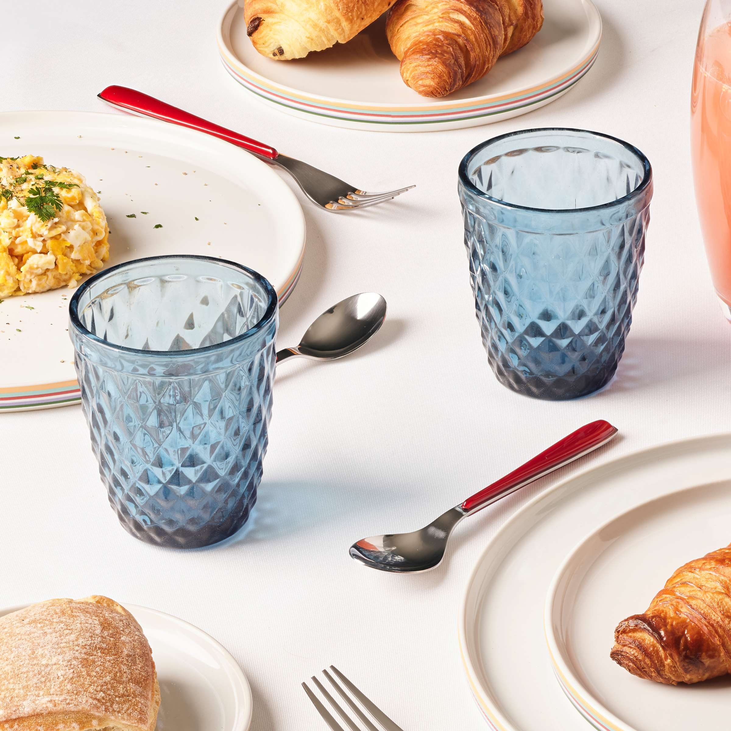 DIAMOND Trinkglas blau