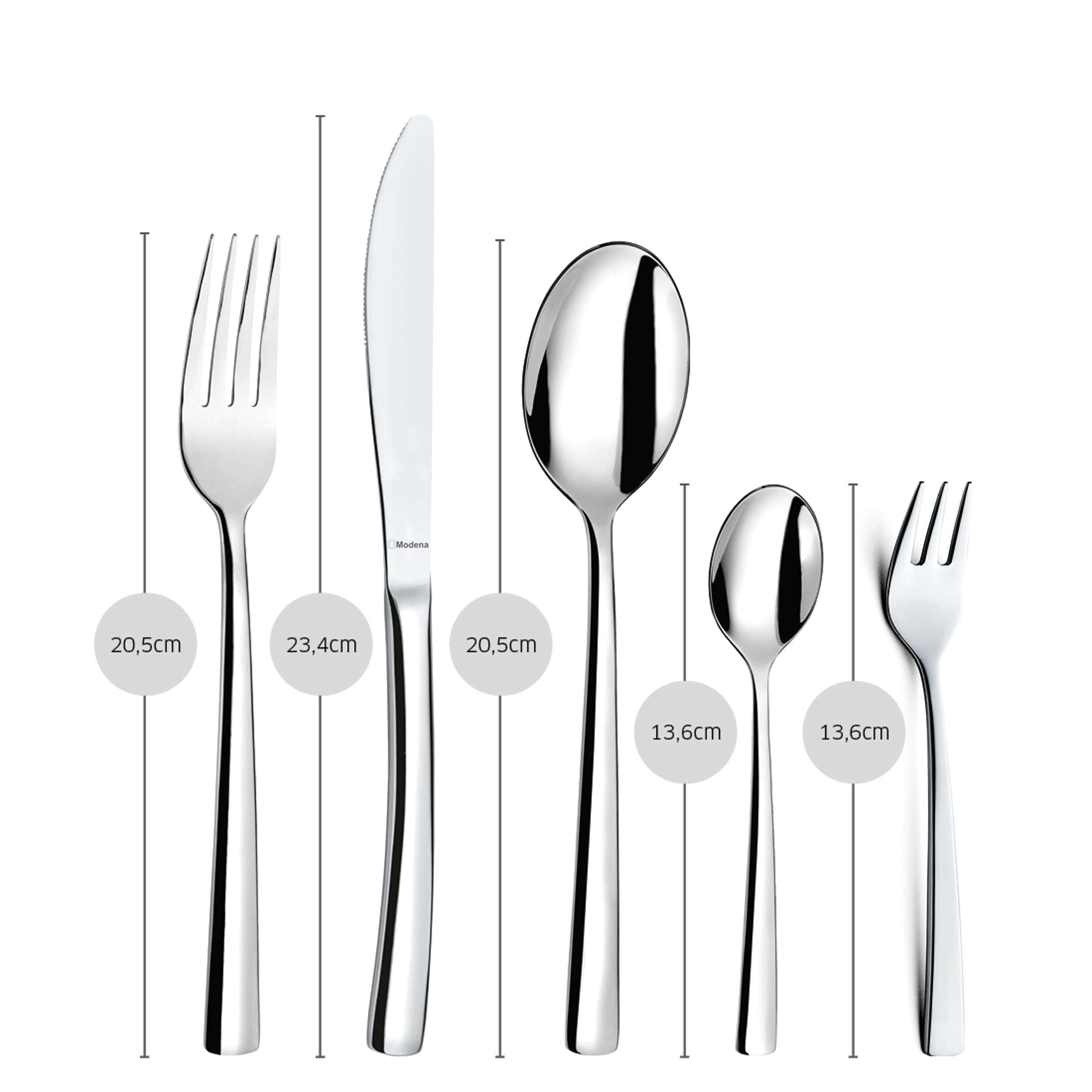 MODENA Besteckset 60-teilig
