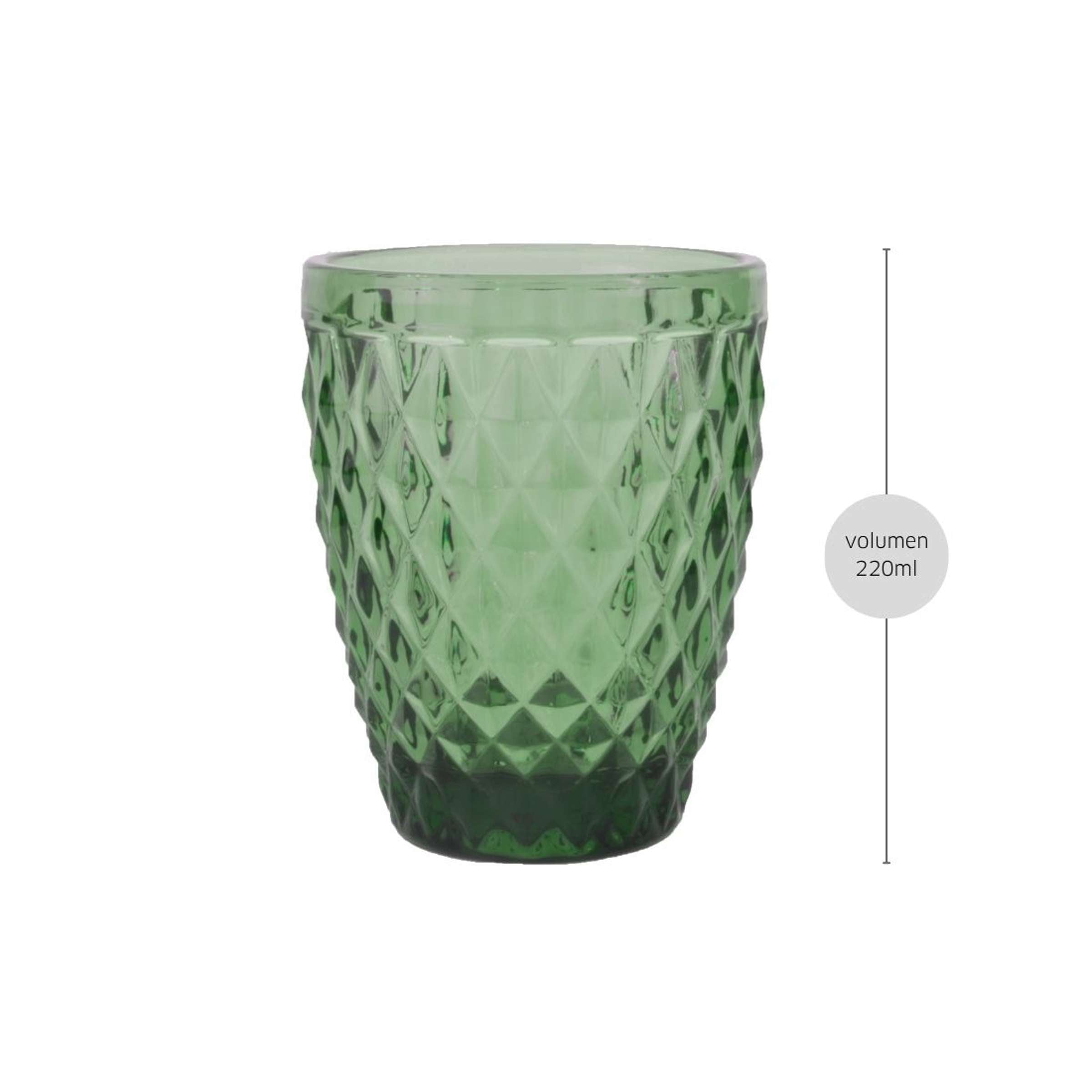 DIAMOND Trinkglas grün
