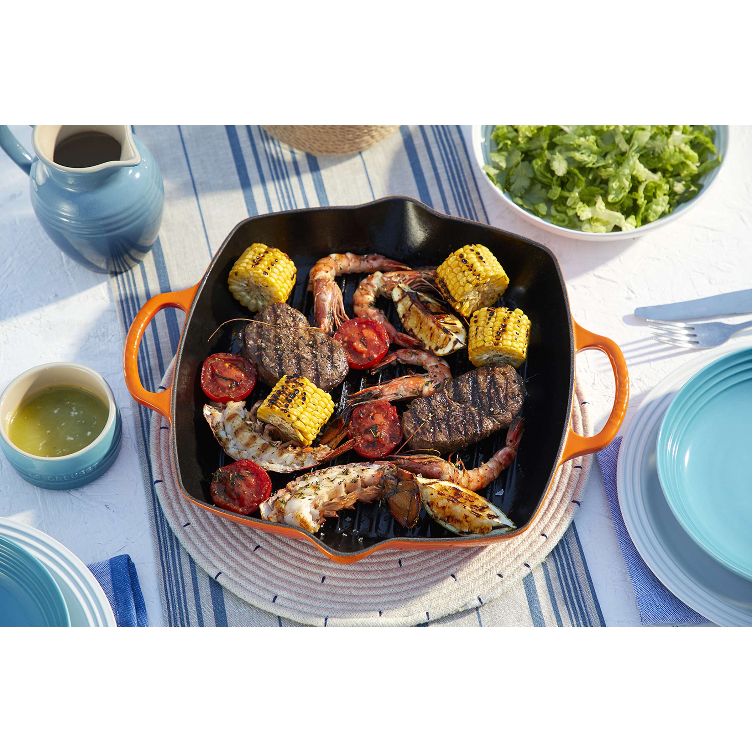 Grillplatte rechteckig 30 cm, rechteckig