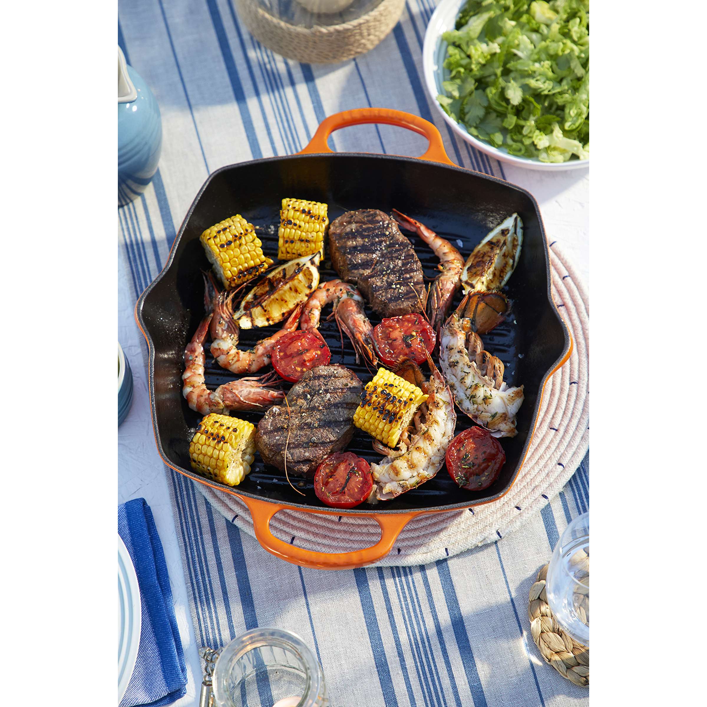 Grillplatte rechteckig 30 cm, rechteckig