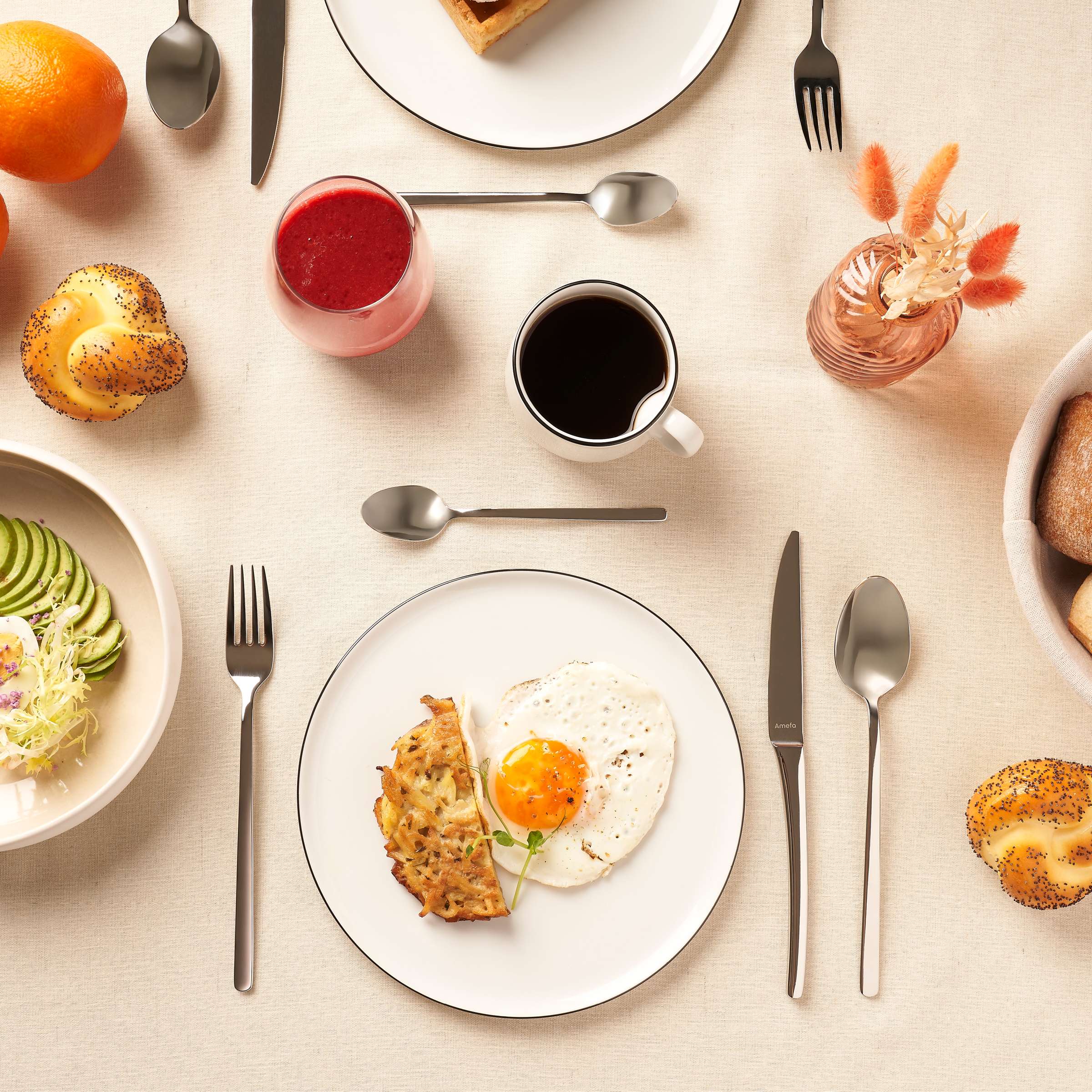 YAKA BLACK Speiseteller schwarz,weiß