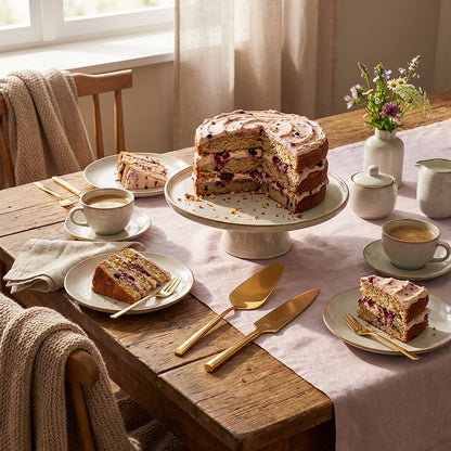 VISTA Tortenset 2-teilig PVD gold