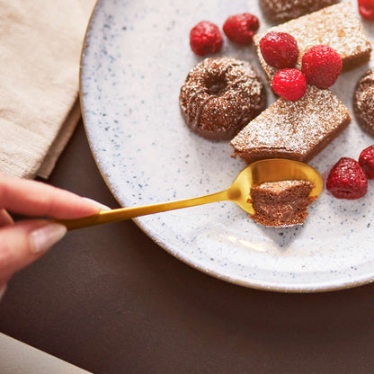 VISTA Longdrink-/Latte Macchiato Löffel Set 6-teilig PVD gold