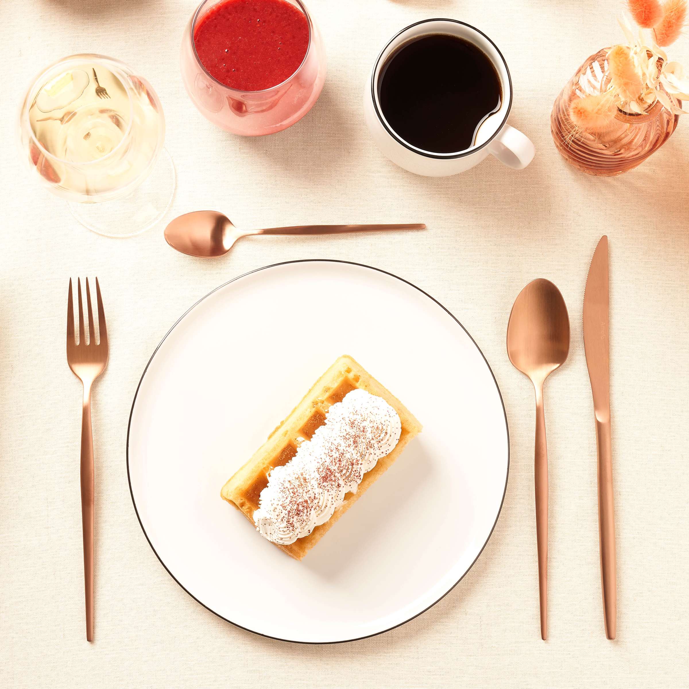 SOPRANO Besteckset 16-teilig PVD kupfer