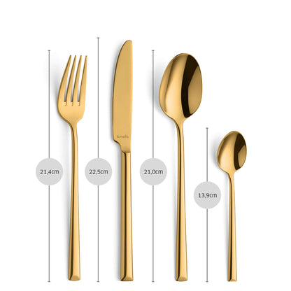 METROPOLE Besteckset 24-teilig PVD gold
