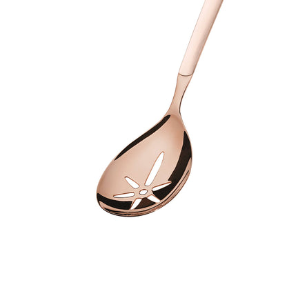 BUFFET Chafing Dish Löffel geschlitzt PVD kupfer