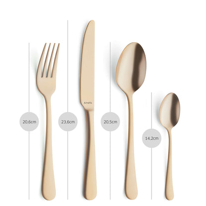 AUSTIN Besteckset 16-teilig PVD gold