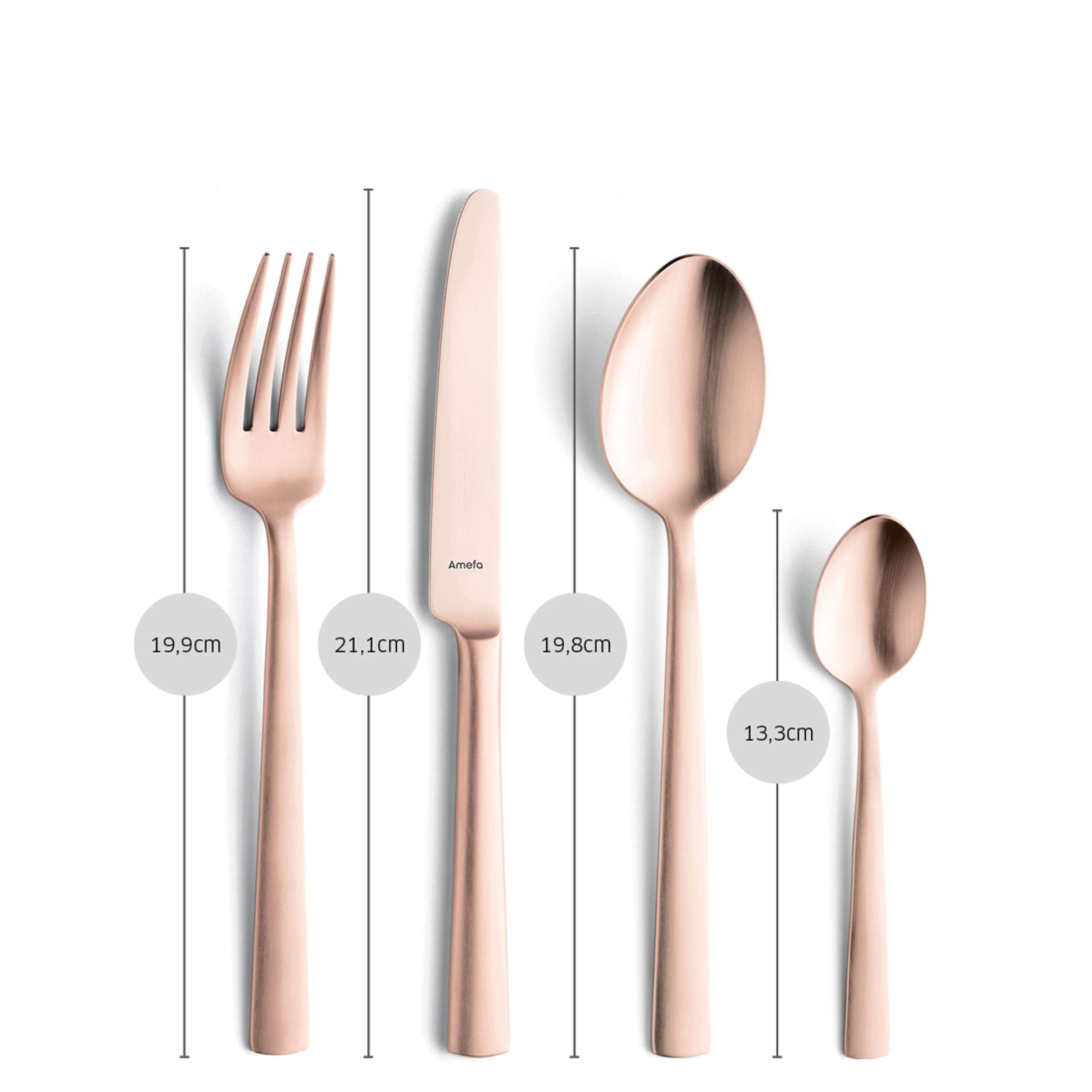 VENTURA Besteckset 24-teilig PVD kupfer