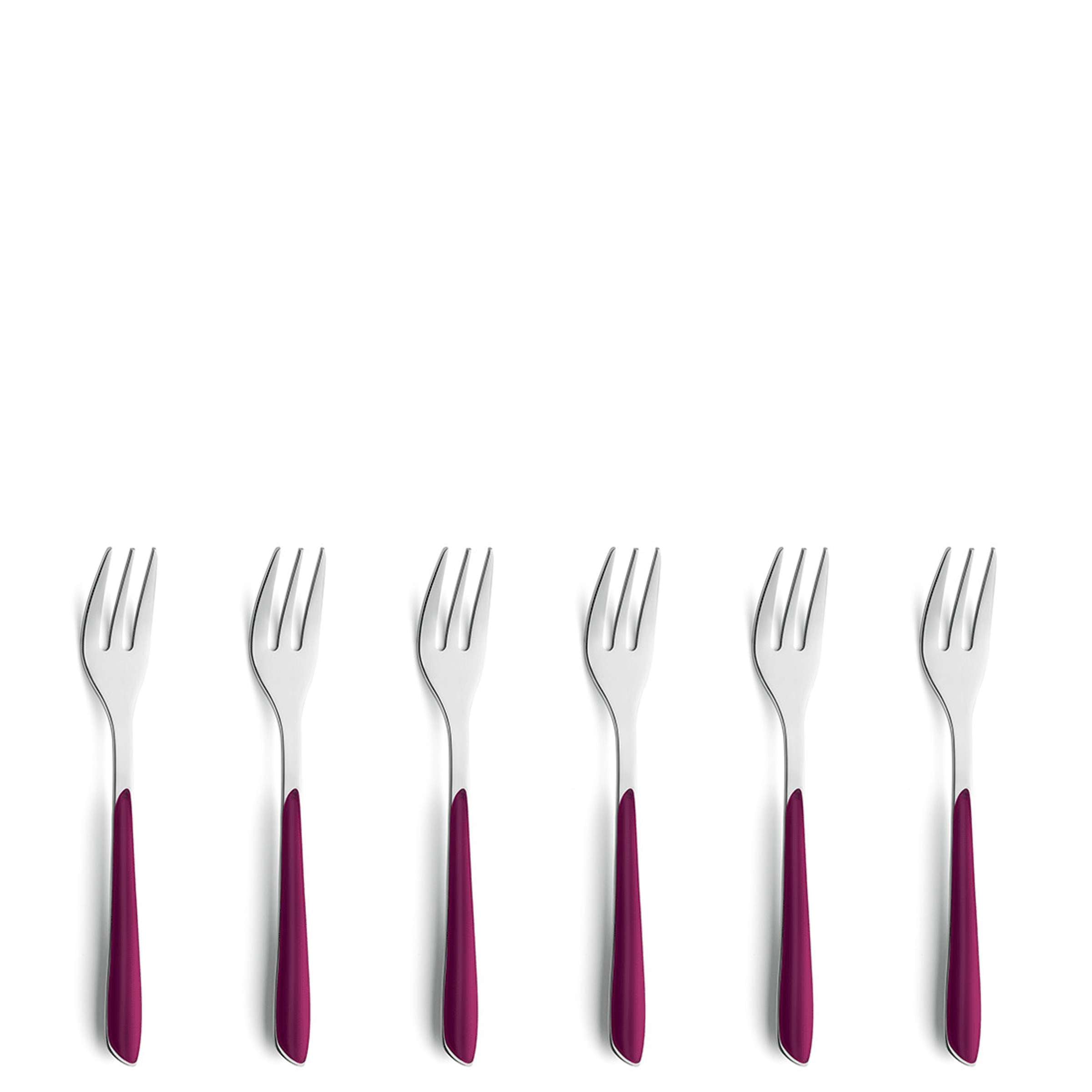 PRISMA Kuchengabel Set 6-teilig wildberry
