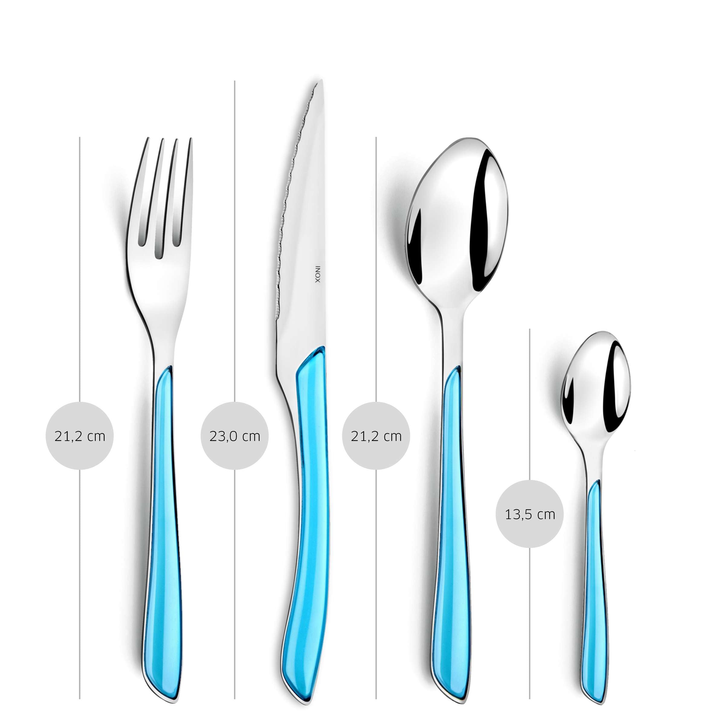 ECLAT Besteckset 24-teilig türkis