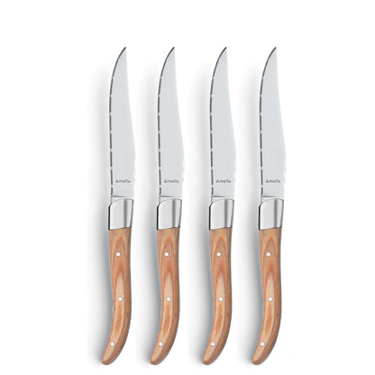 ROYAL STEAK Steakmesser Set 4-teilig holz