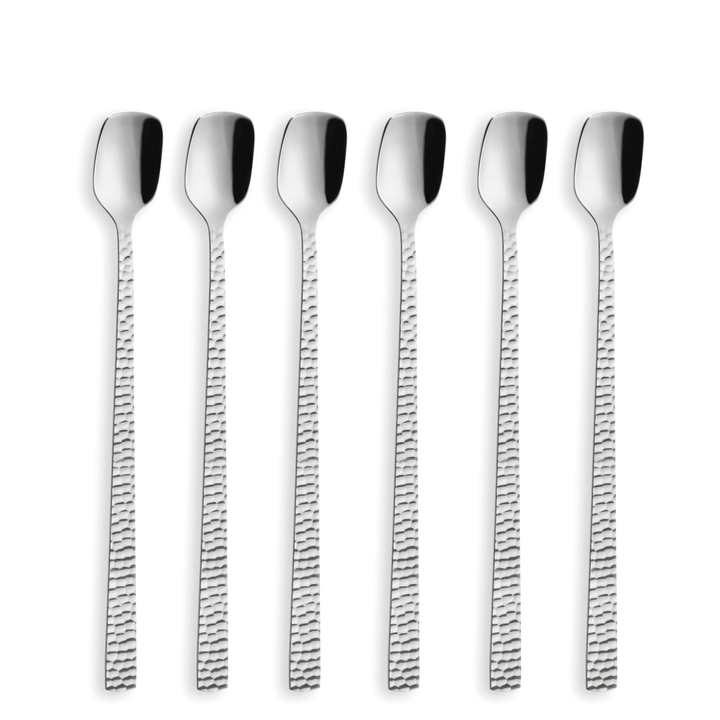 FELICITY Longdrink-/Latte Macchiato Löffel Set 6-teilig