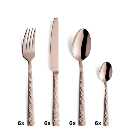FELICITY Besteckset 24-teilig PVD rosé