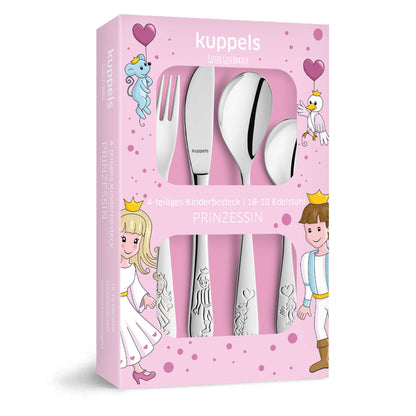 PRINZESSIN Kinderbesteck Set 4-teilig