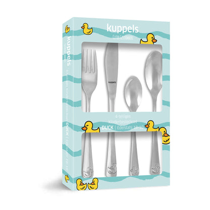 DUCKS Kinderbesteck Set 4-teilig