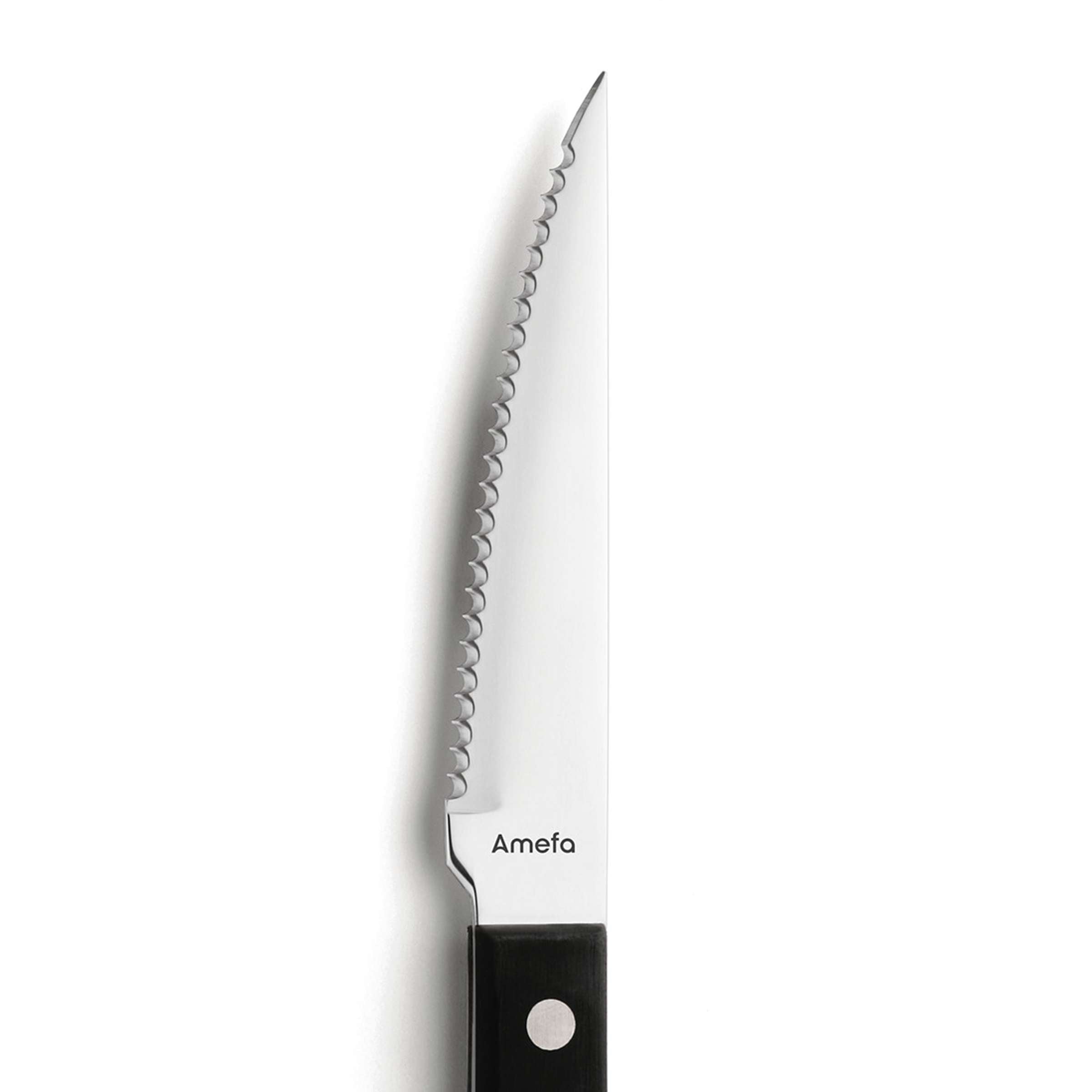 PIZZA Steakmesser Set 6-teilig schwarz