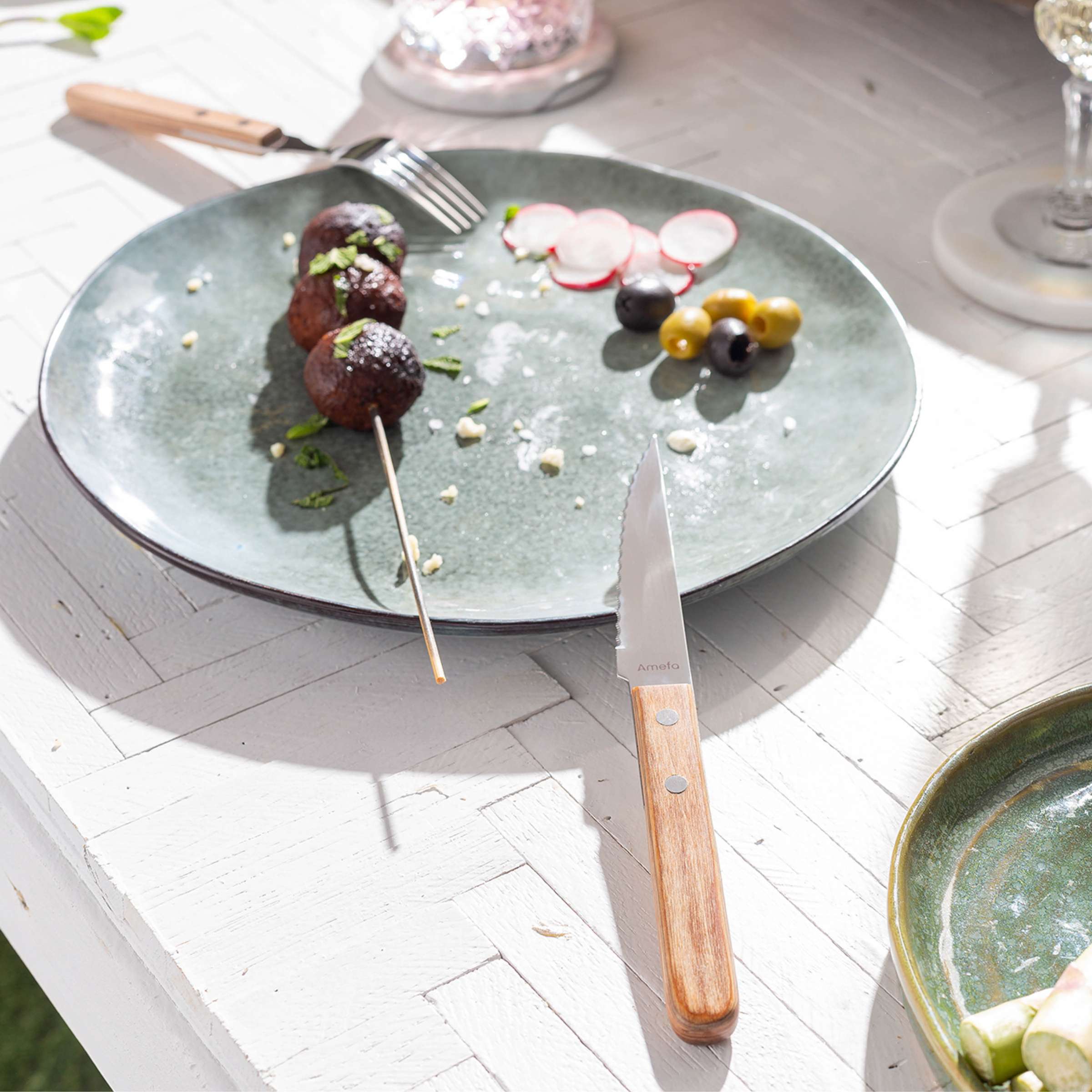 PIZZA Steakgabel Set 6-teilig holz