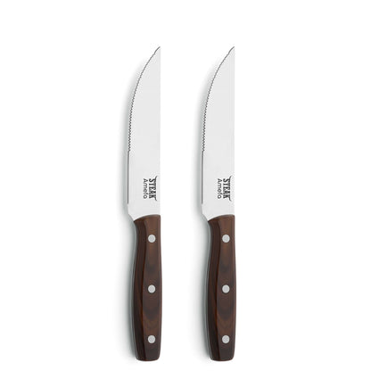 PORTERHOUSE Steakmesser Set 2-teilig holz