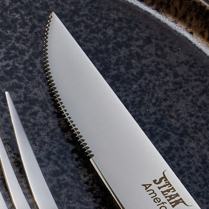 PORTERHOUSE Steakbesteck Set 4-teilig holz