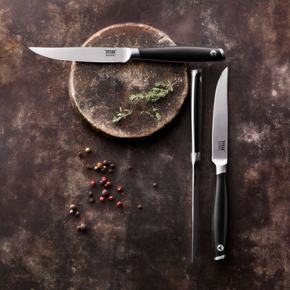 TENDERLOIN Steakmesser Set 2-teilig schwarz