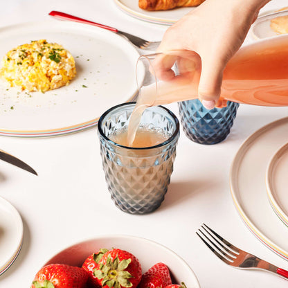 DIAMOND Trinkglas blau