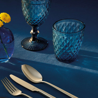 DIAMOND Trinkglas blau