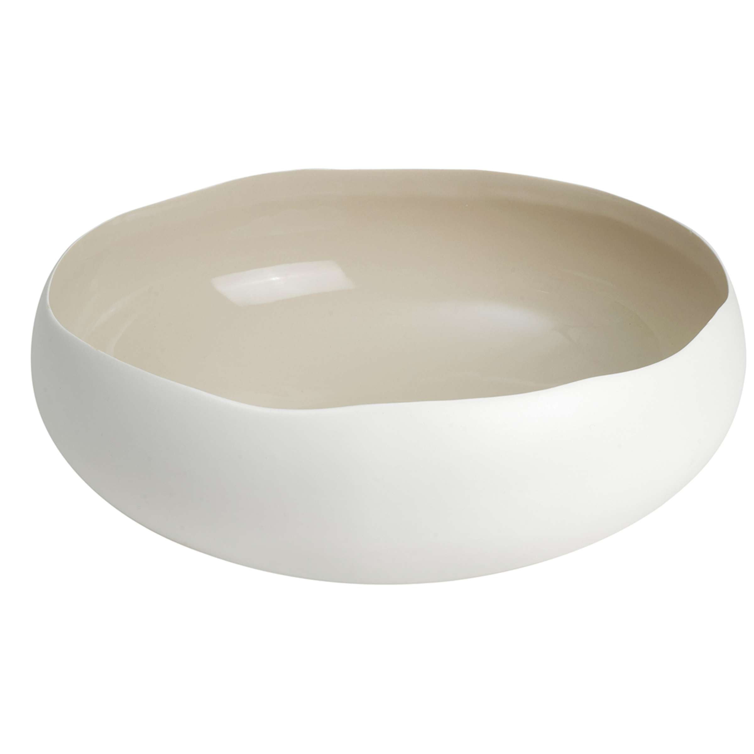 OSLO LINEN Schüssel groß weiß