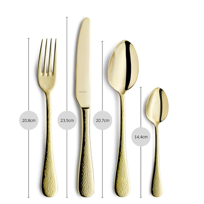 SIERRA Besteckset 24-teilig PVD champagner