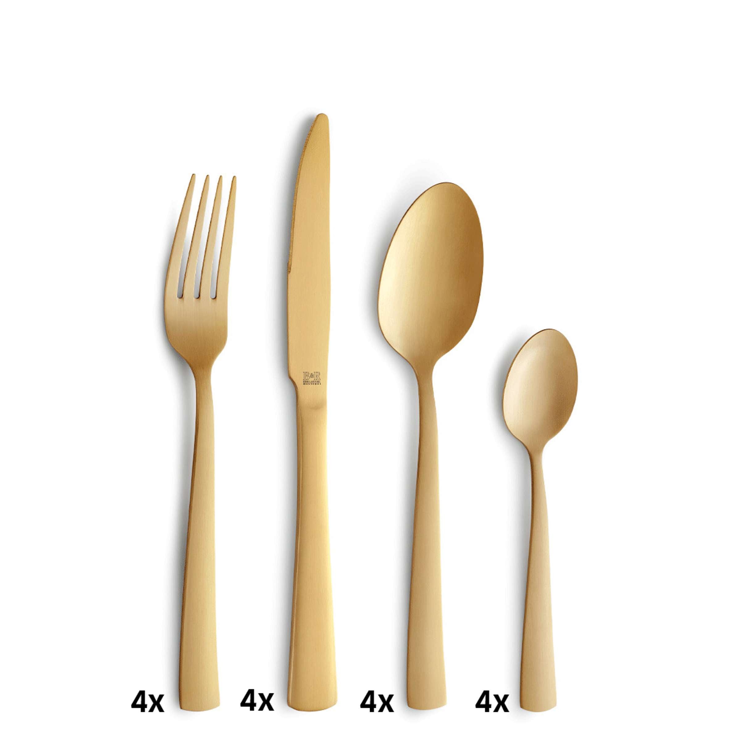 PADINA Besteckset 16-teilig PVD champagner