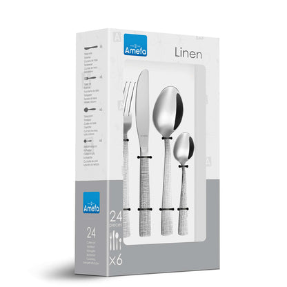 LINEN Besteckset 24-teilig