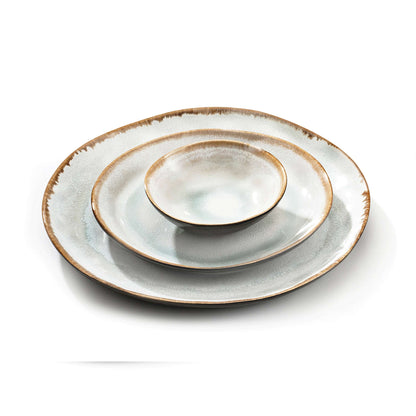 SHADOW AQUA Servierplatte blau,grau