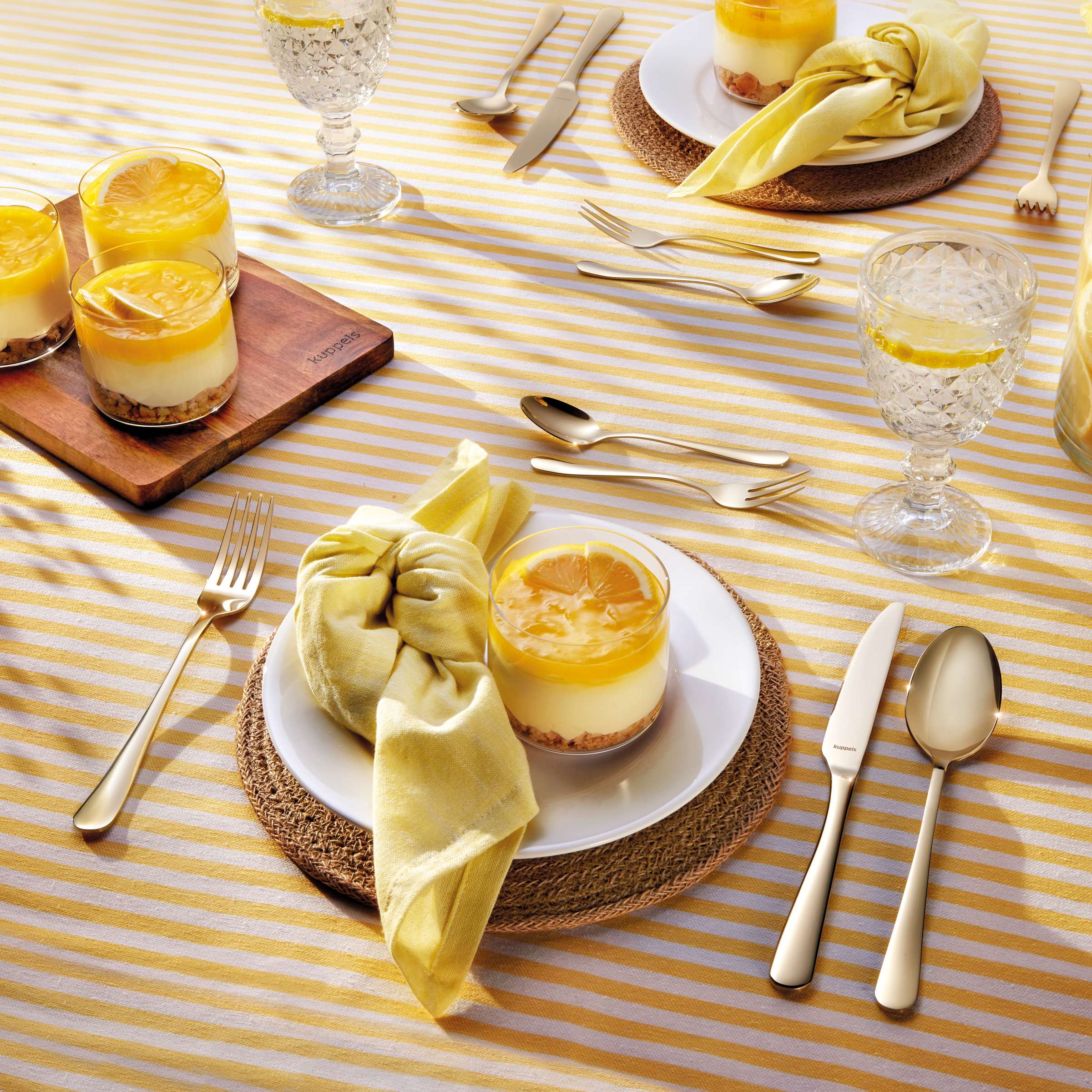 DELIA Besteckset 30-teilig PVD champagner