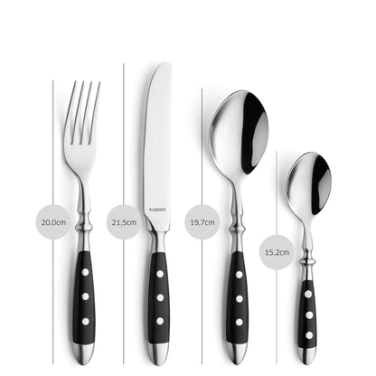COUNTRY Besteckset 24-teilig schwarz