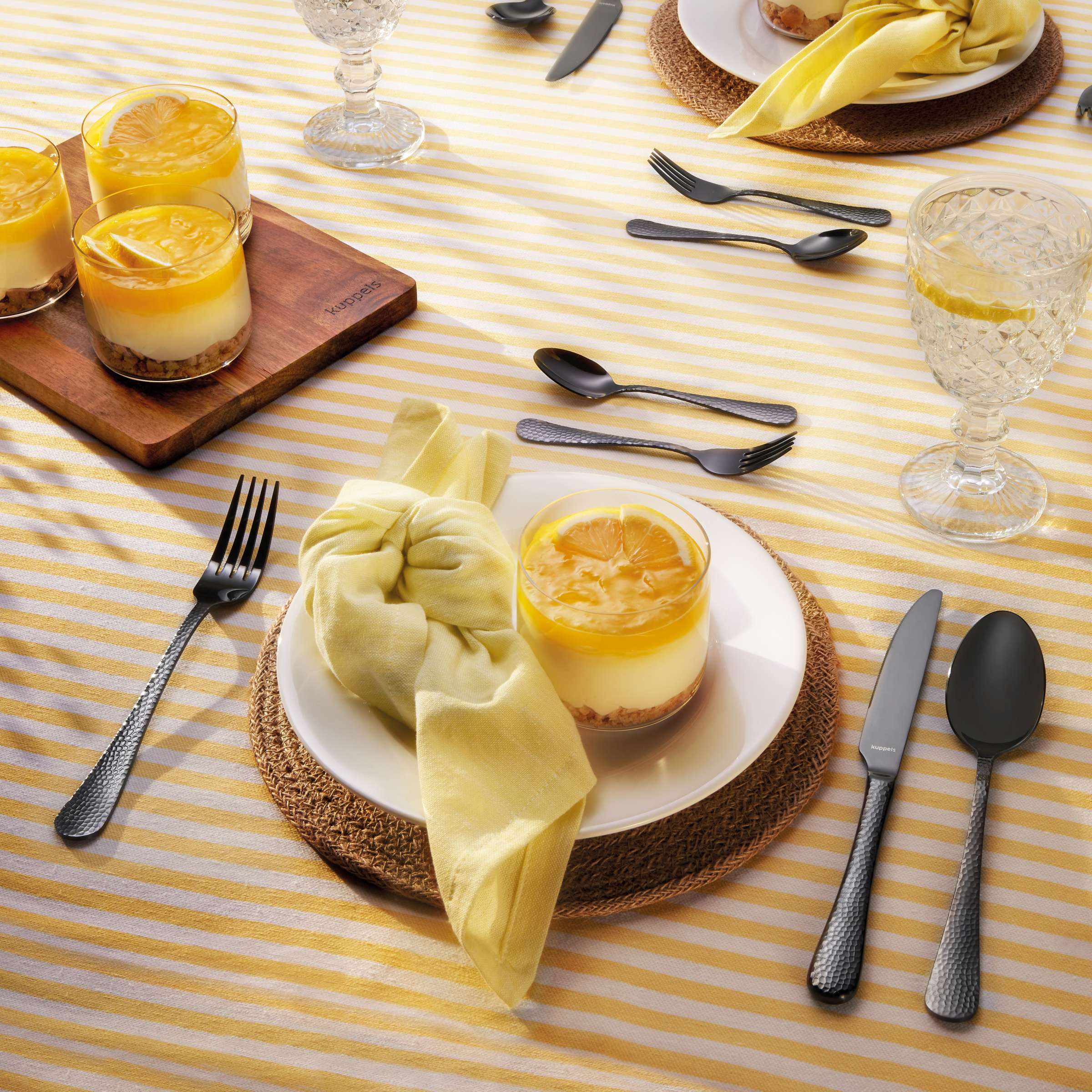 CRYSTAL Besteckset 30-teilig PVD schwarz