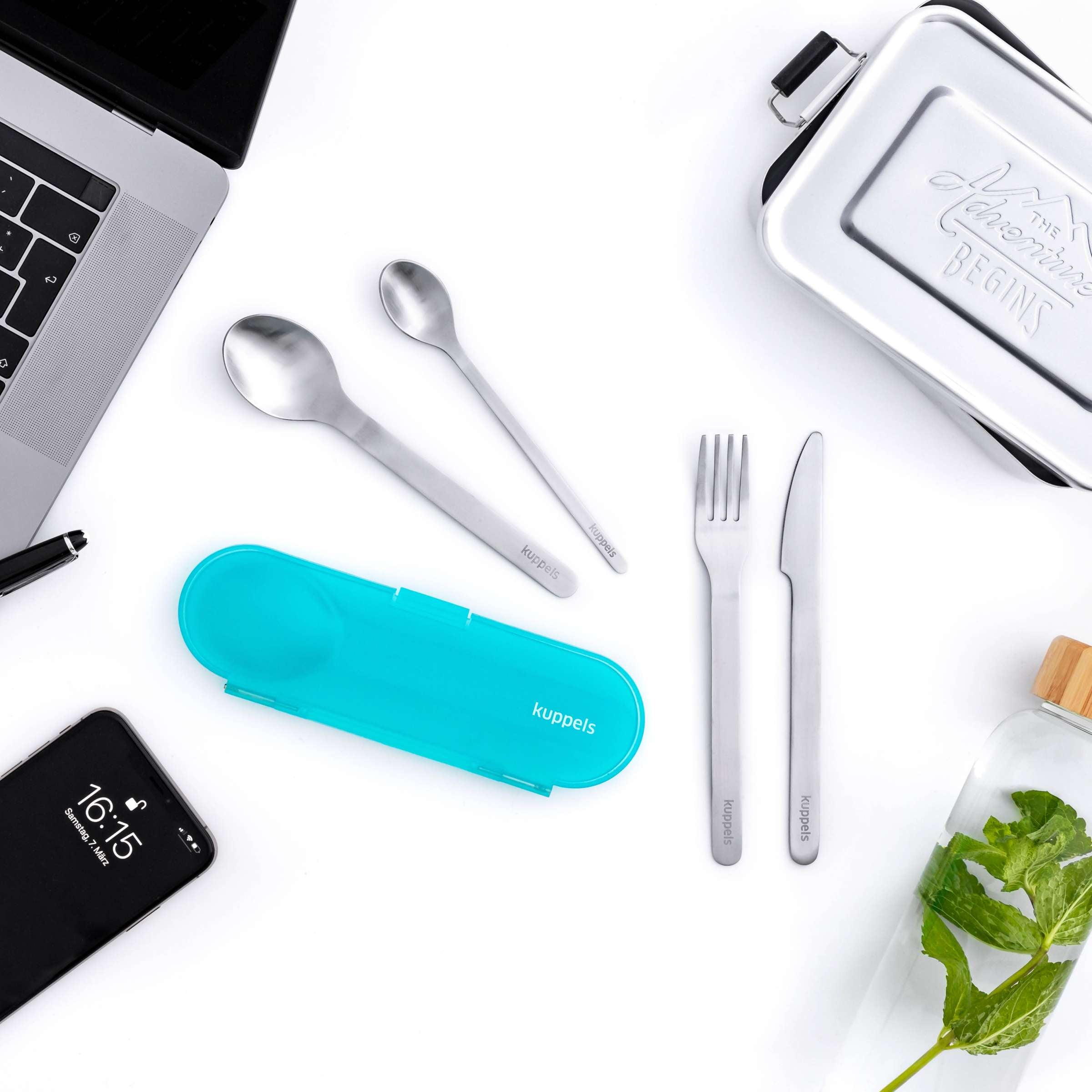2GO Besteckset 4-teilig mint