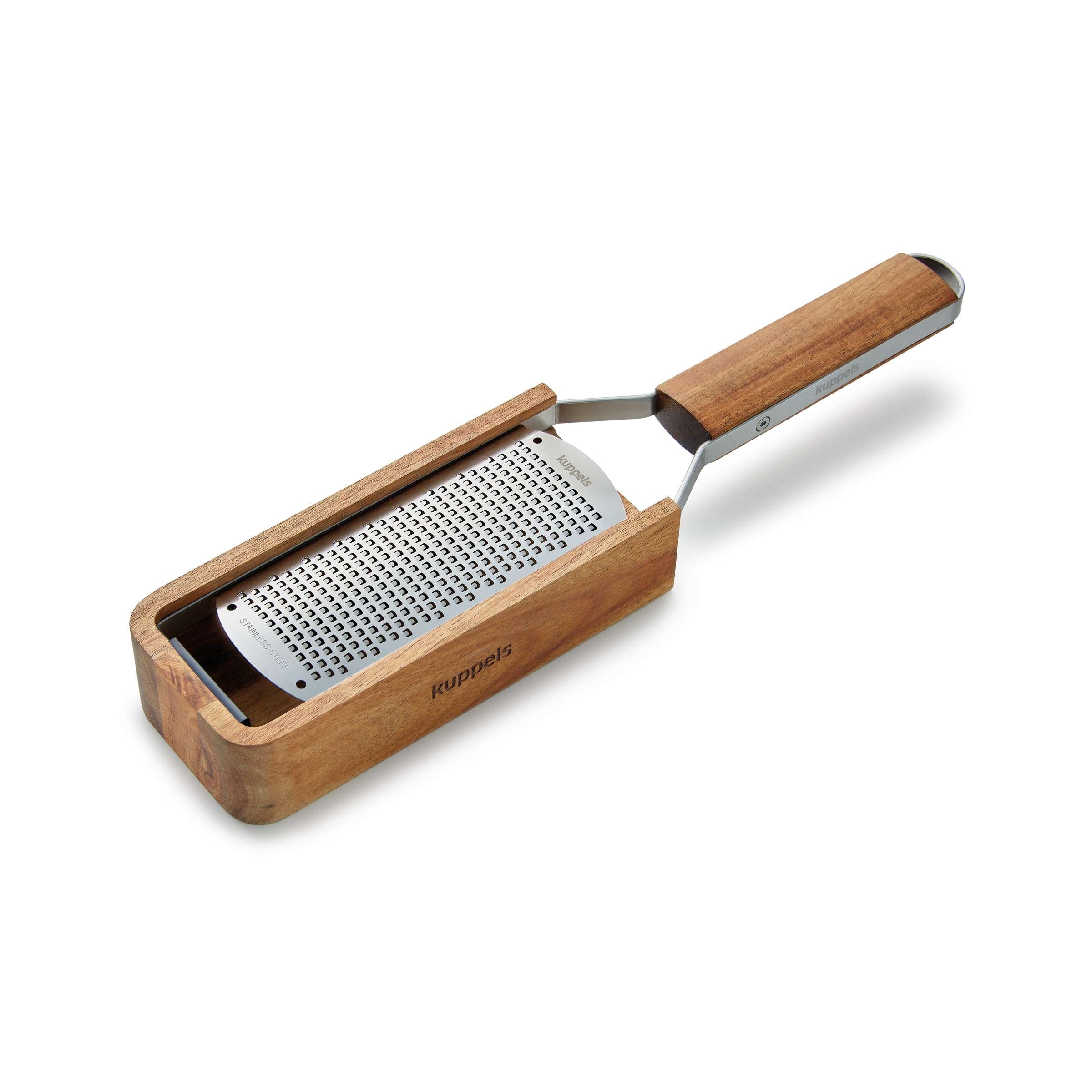 GRANO Handreibe fein, mit Holzcontainer