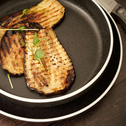 ASTER GRANITE Suppenteller schwarz,weiß