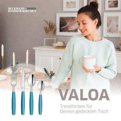 VALOA Besteckset 16-teilig petrol