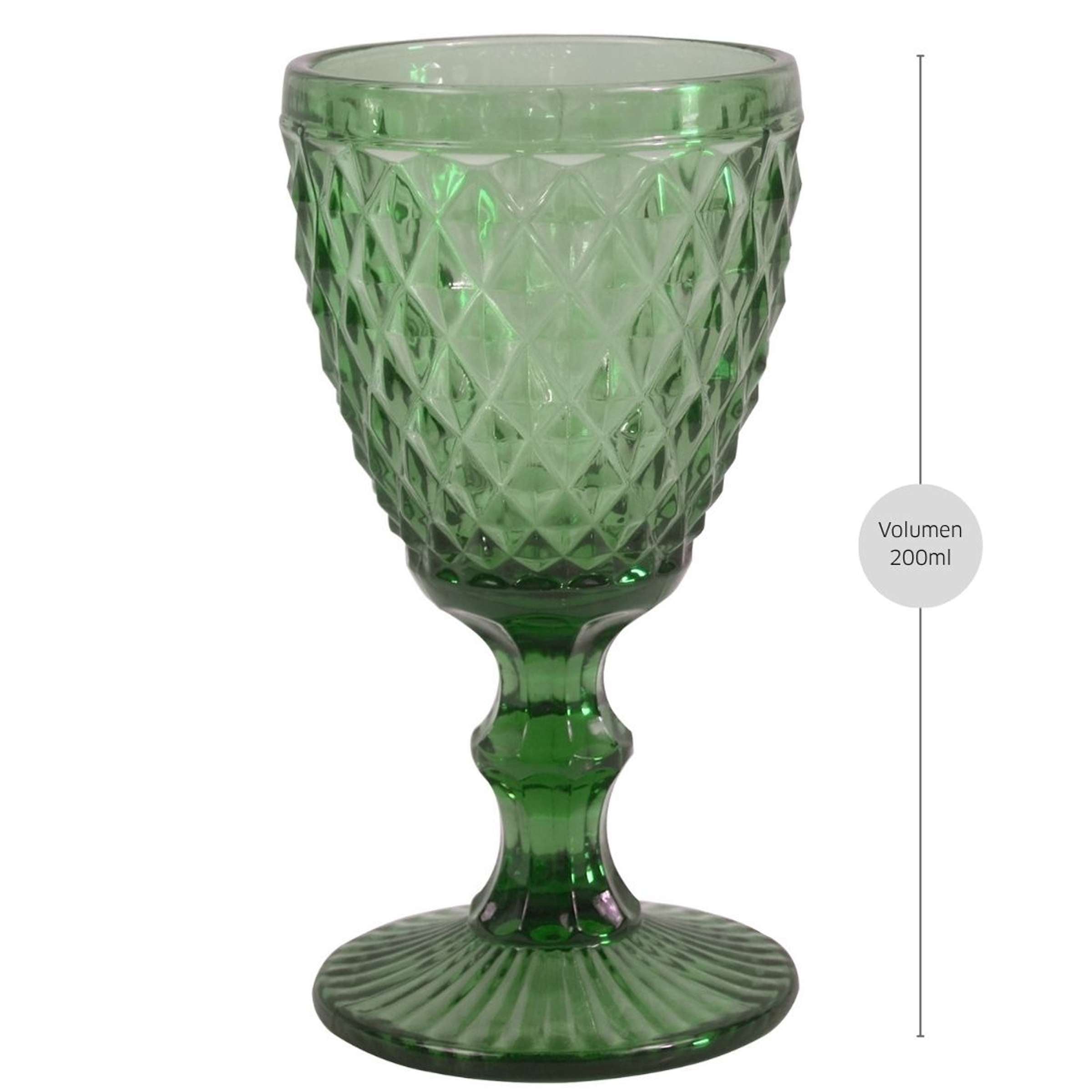 DIAMOND Weinglas grün