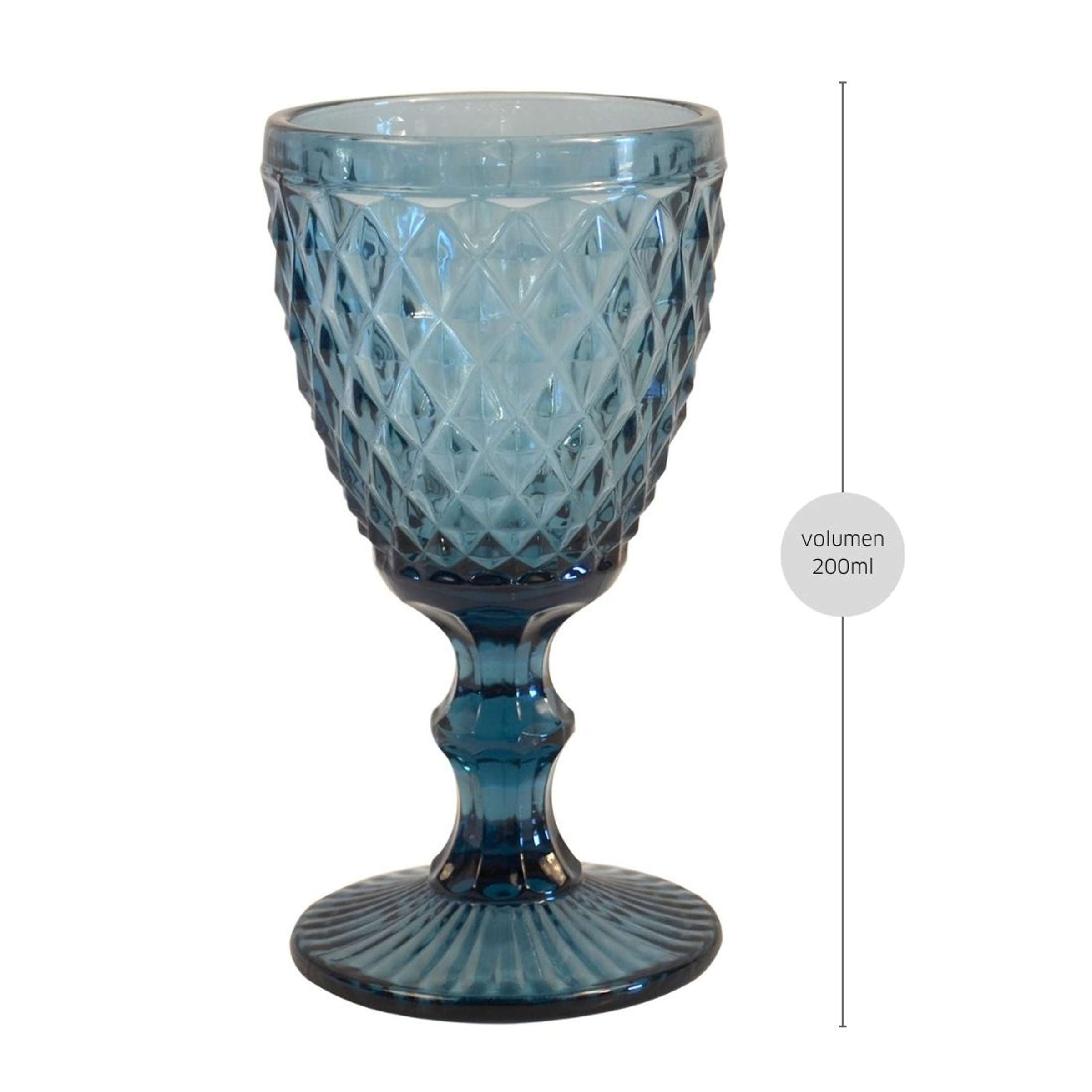 DIAMOND Weinglas blau