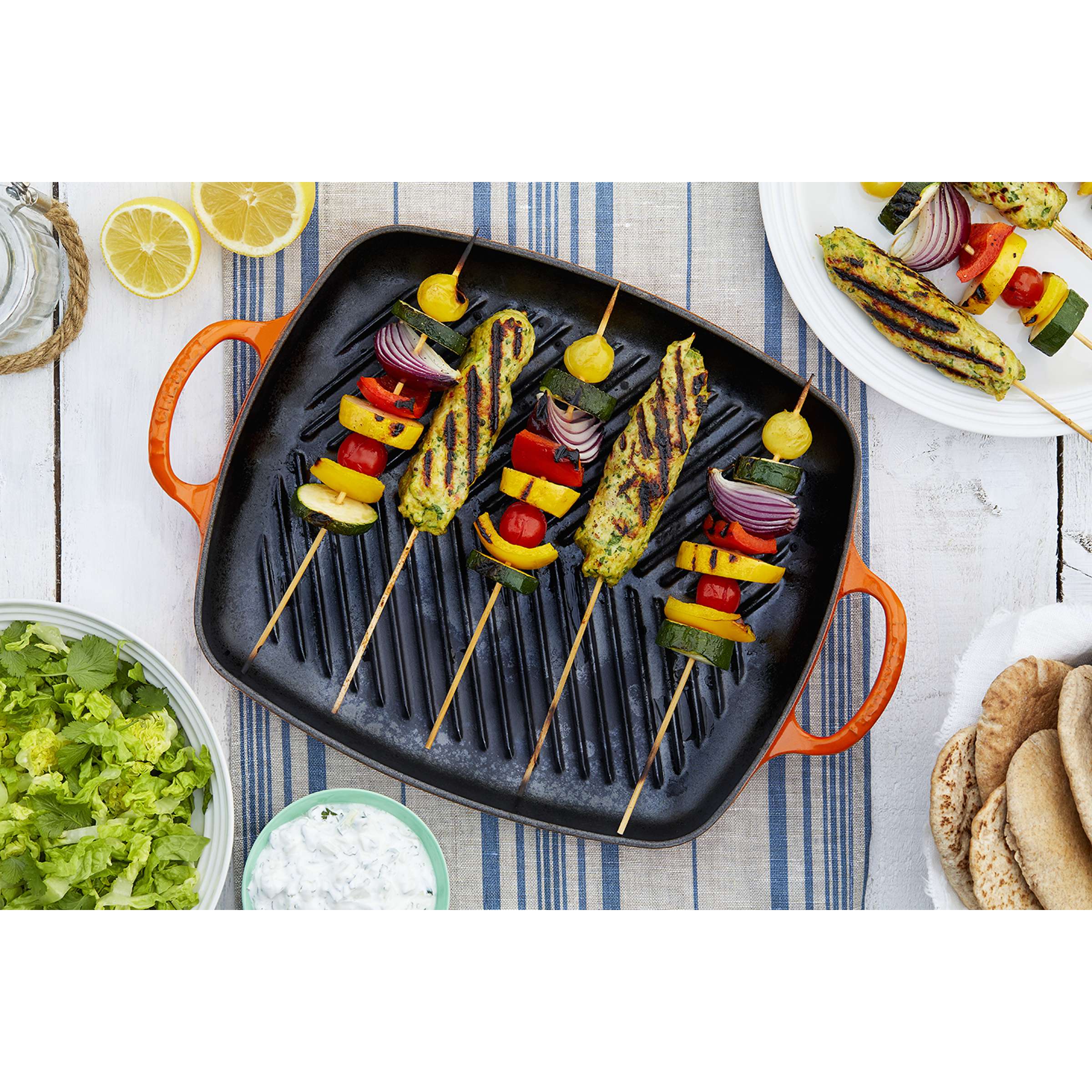Grillplatte rechteckig 30 cm, rechteckig
